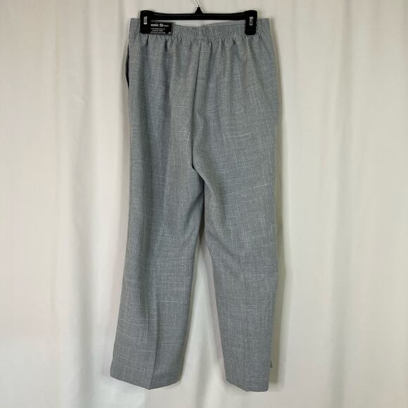 Alfred Dunner | Houndstooth Classic Fit Comfort Waist Pants NWT Womens 6 Petite - Picture 7 of 7